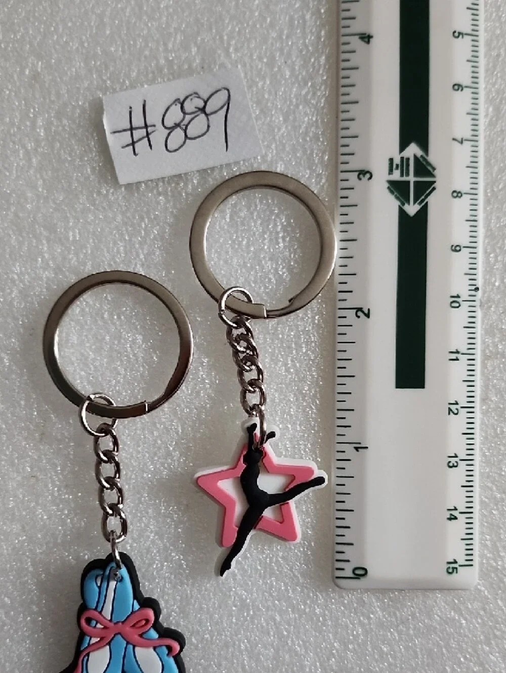 Kids Ballet Keychain Set - Blue Slippers & Pink Star Dancer